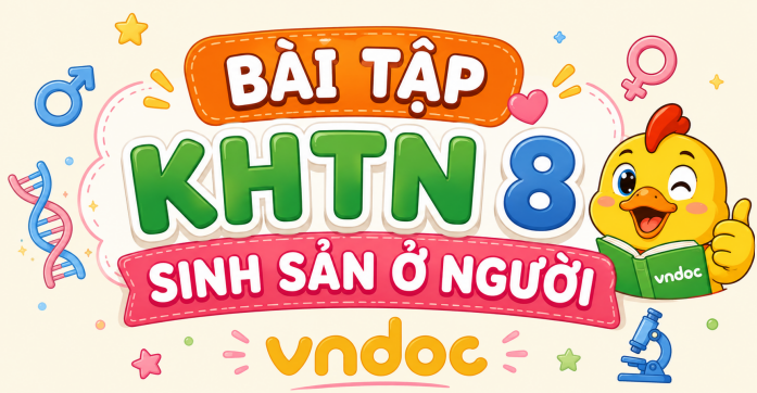 Bài tập KHTN 8: Sinh sản ở người