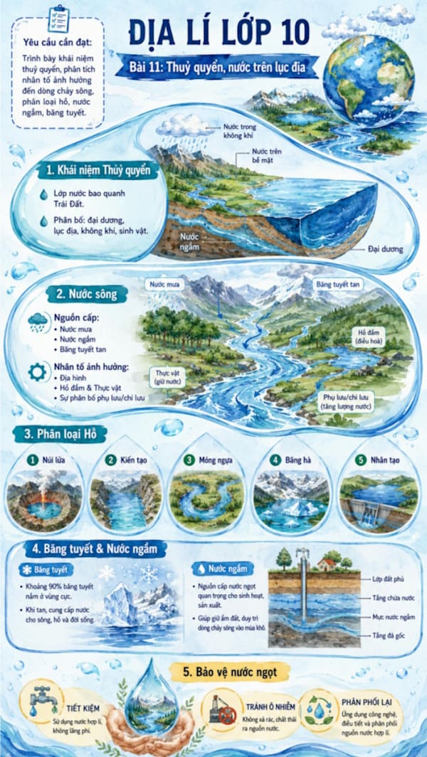 Infographic Địa lí 10 bài 11