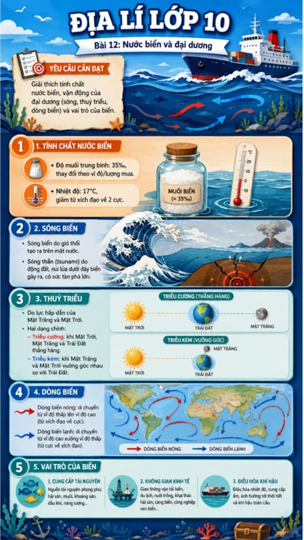 Infographic Địa lí 10 bài 12