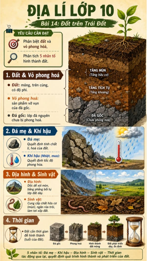 Infographic Địa lí 10 bài 14