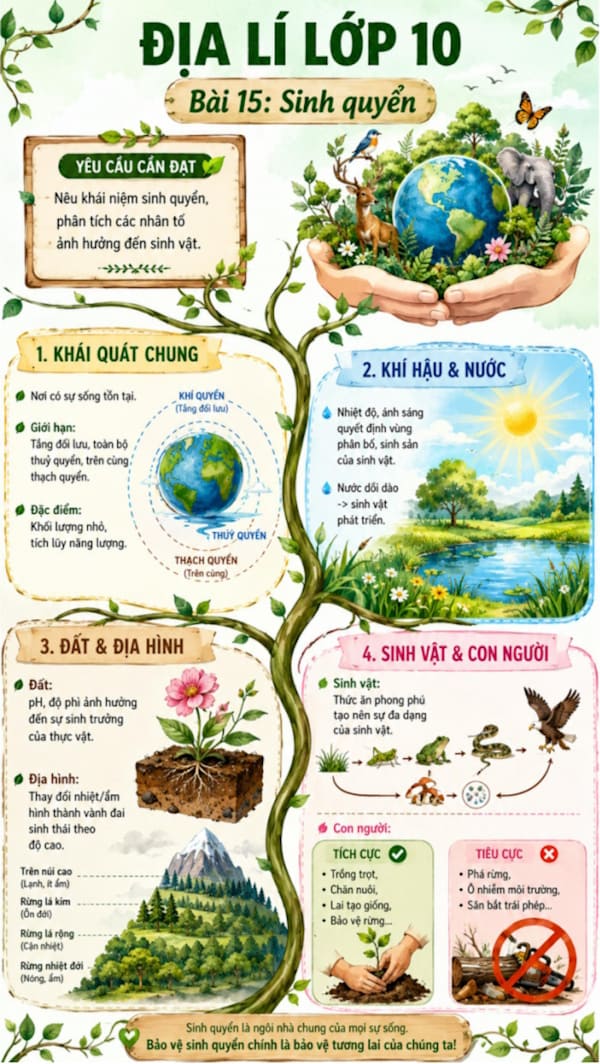 Infographic Địa lí 10 bài 15
