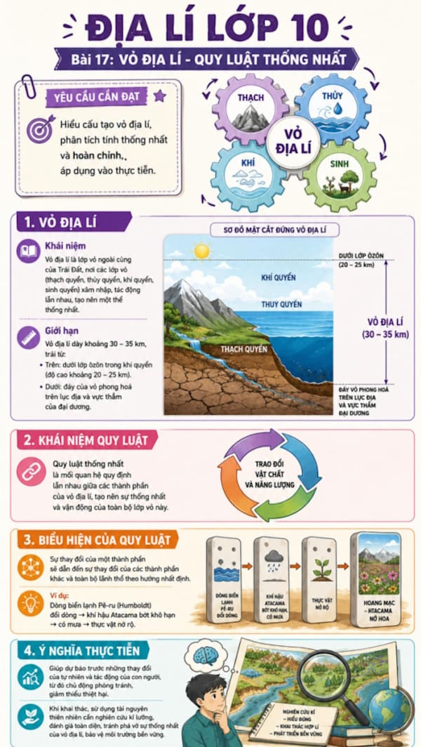 Infographic Địa lí 10 bài 17