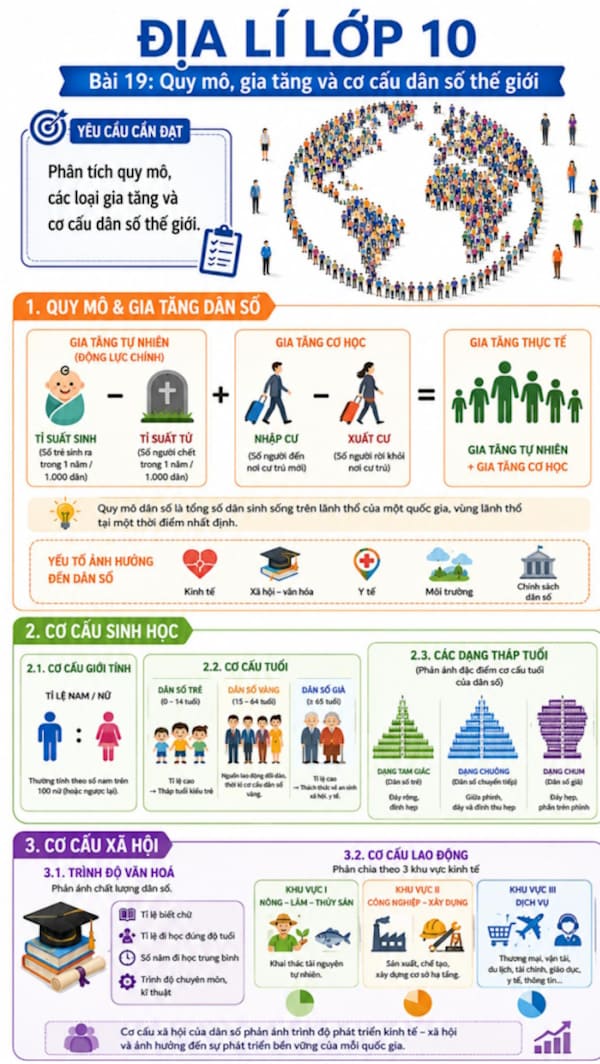 Infographic Địa lí 10 bài 19
