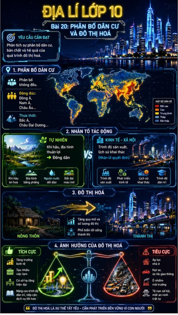 Infographic Địa lí 10 bài 20