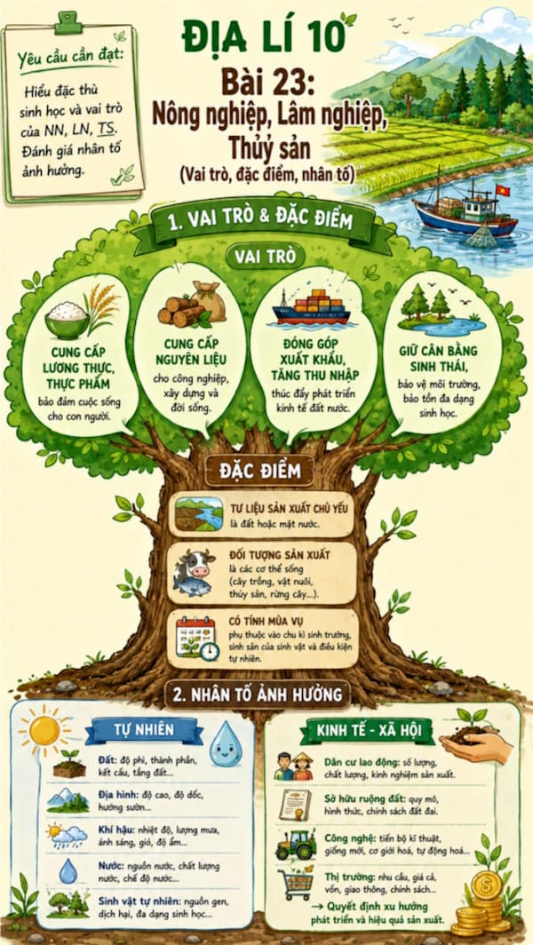 Infographic Địa lí 10 bài 23