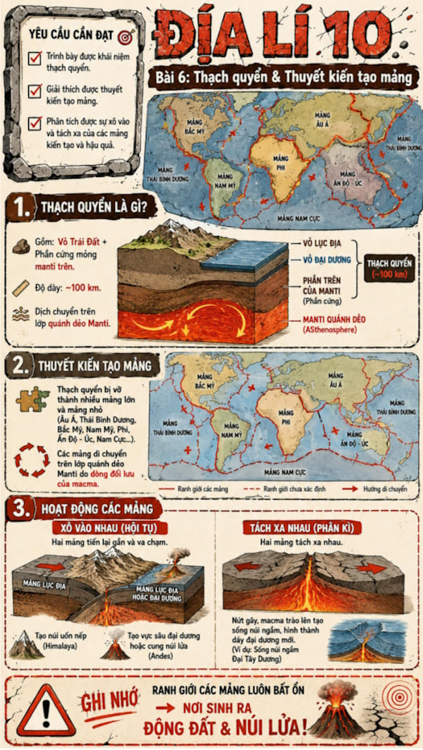 Infographic Địa lí 10 bài 6