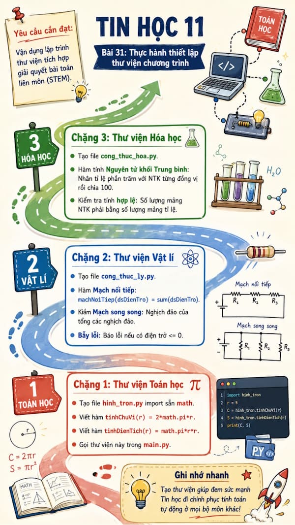 Infographic Tin học 11 bài 31