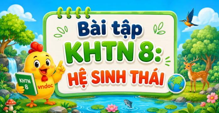 Bài tập KHTN 8: Hệ sinh thái