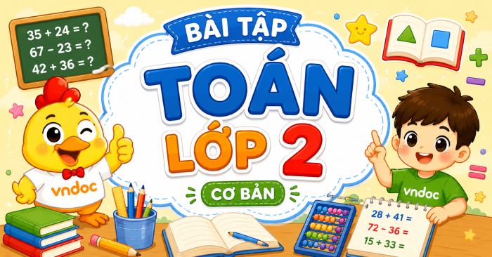 Bộ Bài tập Toán lớp 2 (cơ bản)