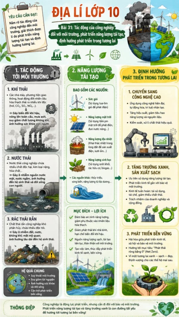 Infographic Địa lí 10 bài 31