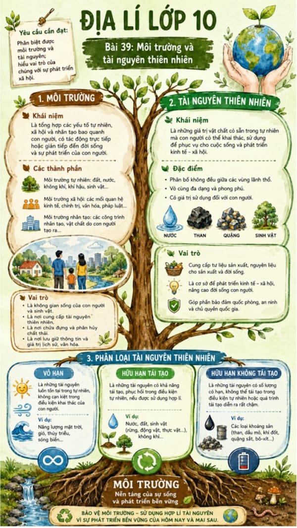 Infographic Địa lí 10 bài 39
