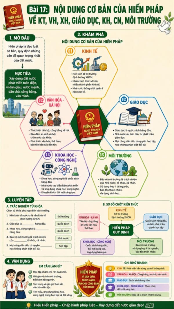 Infographic Kinh tế pháp luật 10 bài 17