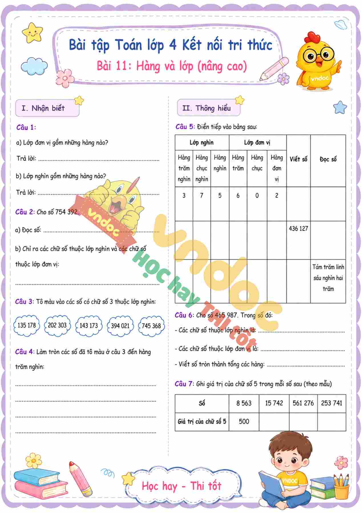 bt toan lop 4 bai 11 hang va lop nang cao kntt mh1*7936