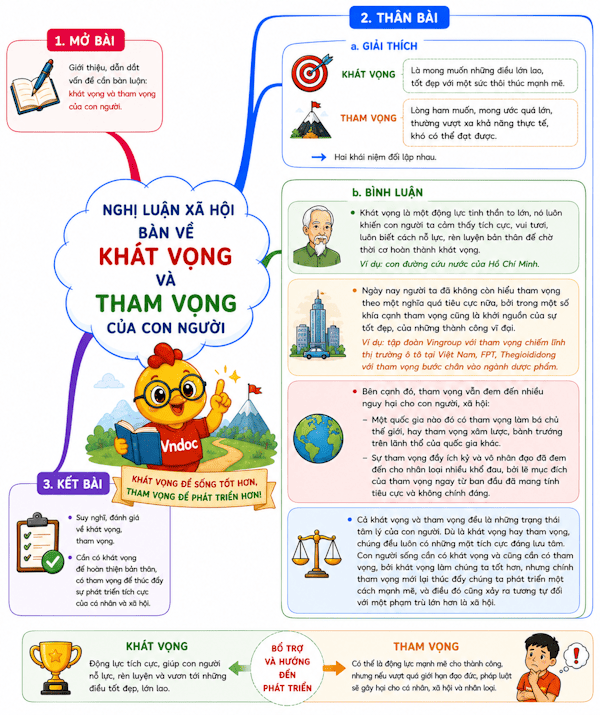 Nghị luận về khát vọng và tham vọng của con người