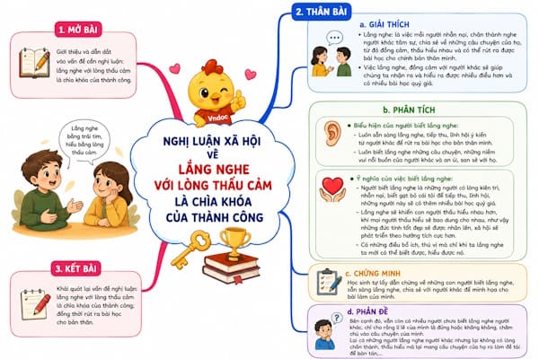 Nghị luận xã hội về lắng nghe với lòng thấu cảm là chìa khóa của thành công