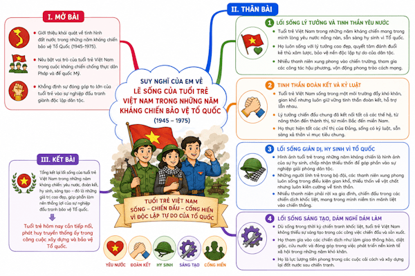 Suy nghĩ của em về lẽ sống của tuổi trẻ Việt Nam trong những năm kháng chiến bảo vệ Tổ quốc