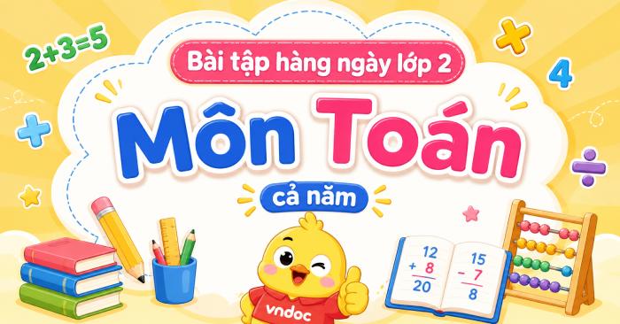 Phiếu bài tập hàng ngày môn Toán lớp 2 Kết nối tri thức - Cả năm