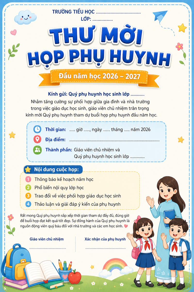 thu moi hop phu huynh dau nam 1*9220