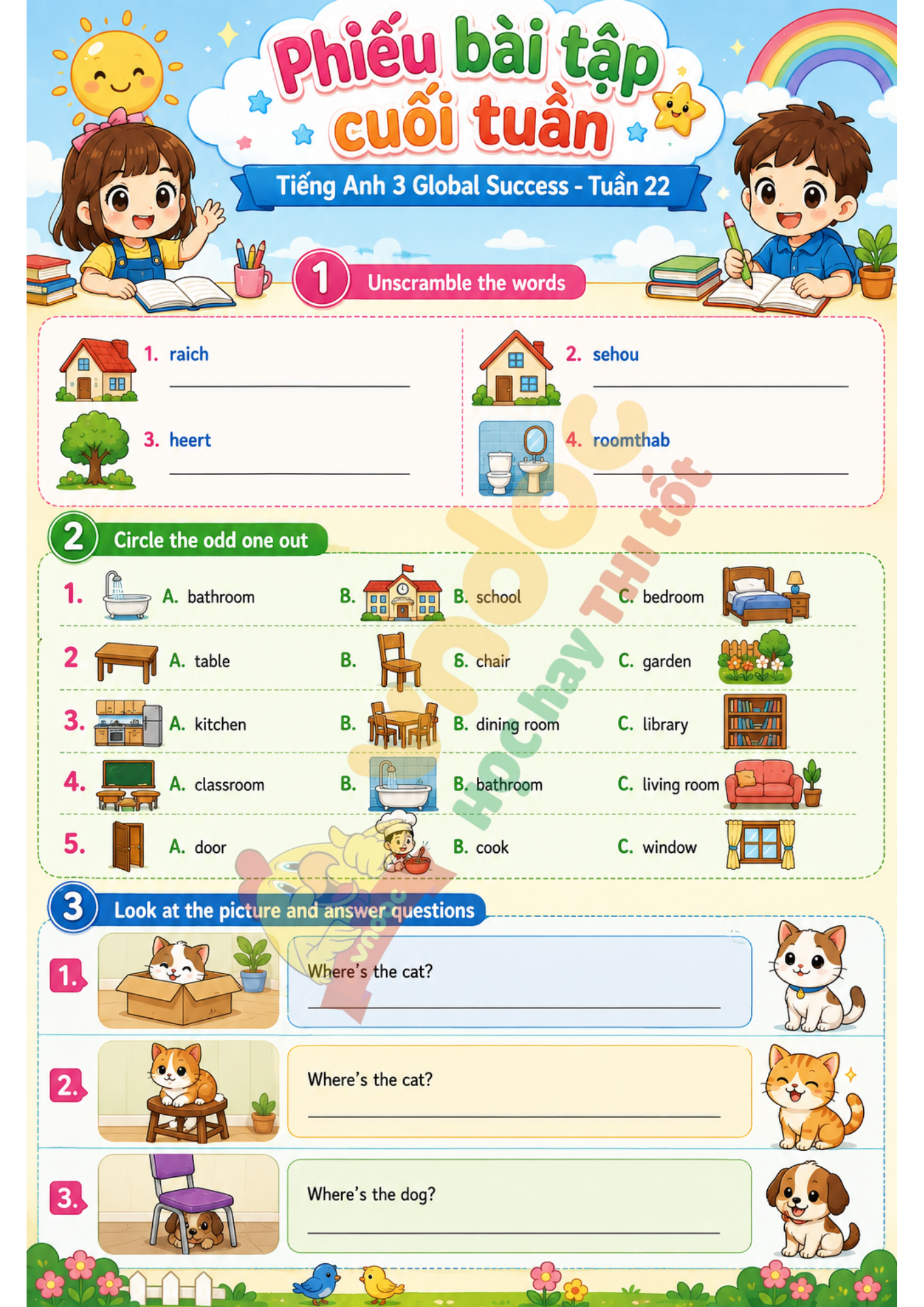 BTCT lớp 3 Tuần 22 minh họa 