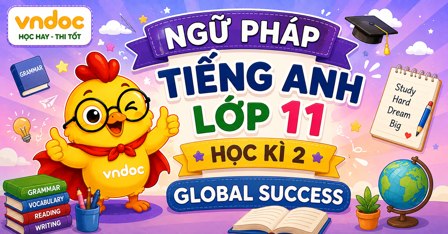 Ngữ pháp tiếng Anh lớp 11 học kì 2 Global success