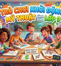 Game khởi động Mĩ thuật 9 Bài 5: Thiết kế bìa sách