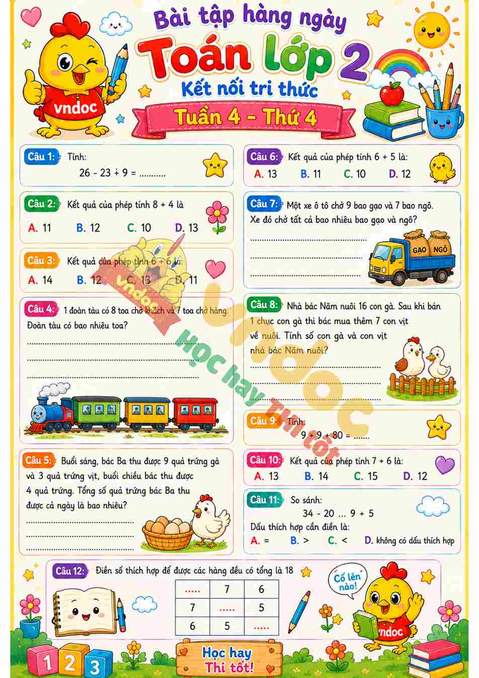 mh bthn toan lop 2 tuan 4 thu 4*11899