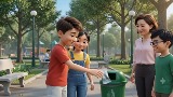 Video mở đầu Hoạt động trải nghiệm 6 Chủ đề 6 Bài 3: Hành vi có văn hóa nơi công cộng (AI)