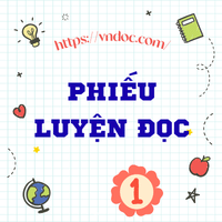 Phiếu luyện đọc lớp 1 Tuần 19
