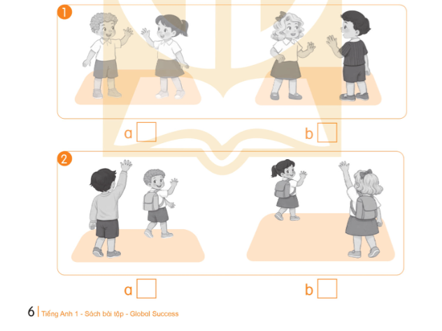 Giải SBT Tiếng Anh lớp 1 Unit 1 In the school playground minh họa 8