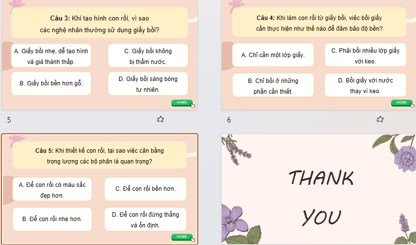 Game khởi động Mĩ thuật 9 Bài 11: Vẻ đẹp tạo hình con rối