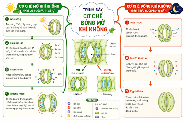 Cơ chế đóng mở khí khổng
