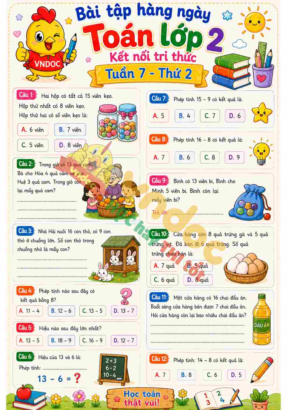 mh phieu BTHN toan lop 2 tuan 7 thu 2*13231