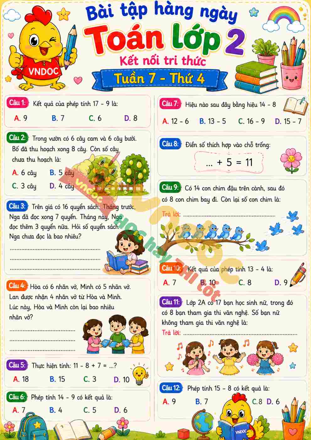 mh phieu BTHN toan lop 2 tuan 7 thu 4*13238