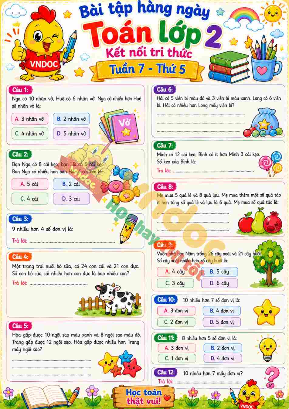 mh phieu BTHN toan lop 2 tuan 7 thu 5*13236