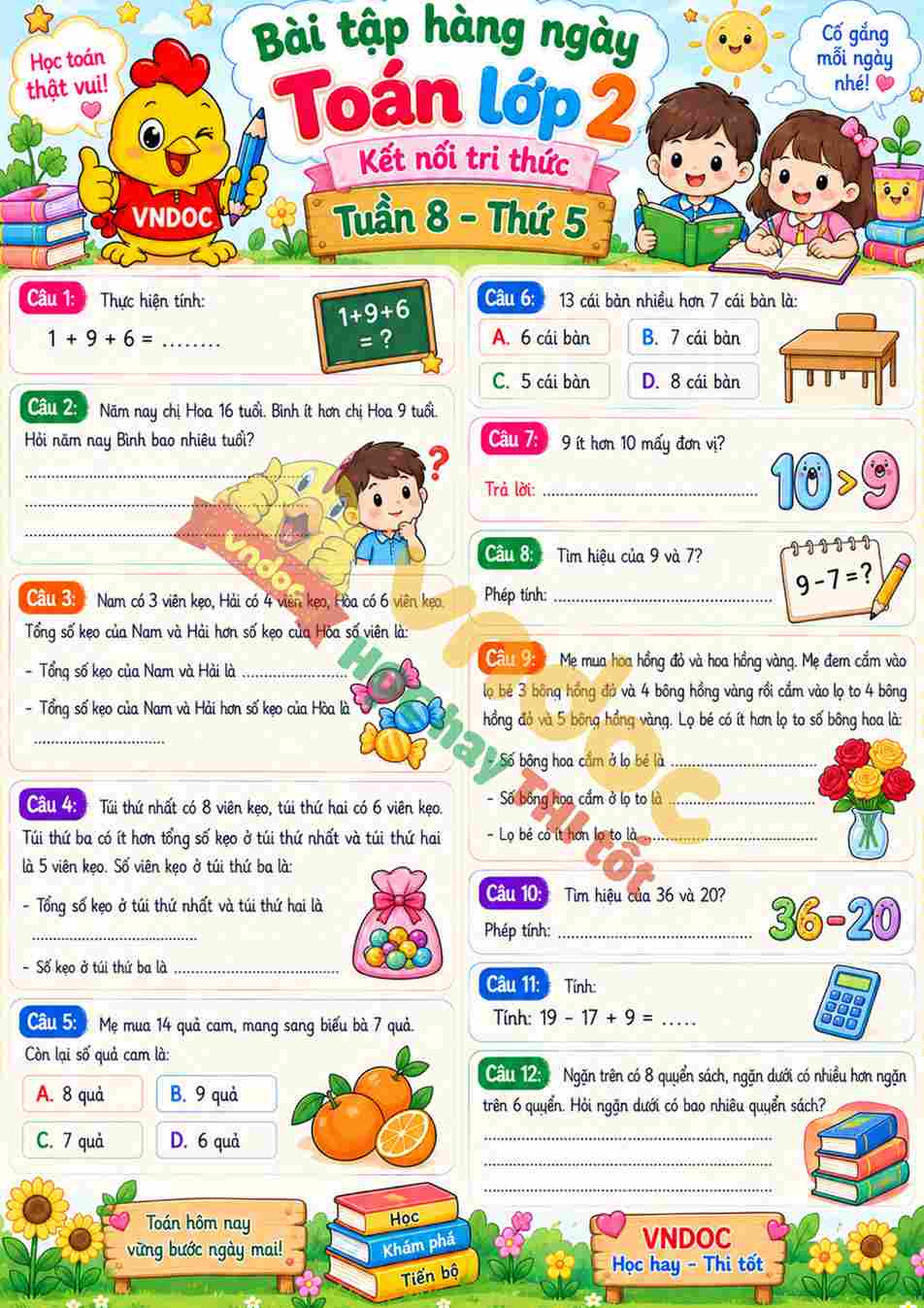 mh BTHN toan lop 2 tuan 8 thu 5*13729