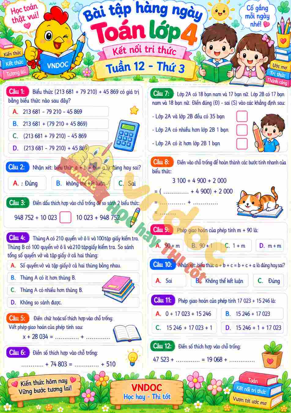 mh bthn toan lop 4 tuan 12 thu 3*14301