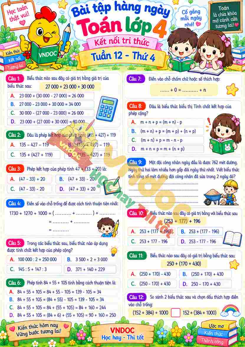 mh bthn toan lop 4 tuan 12 thu 4*14300