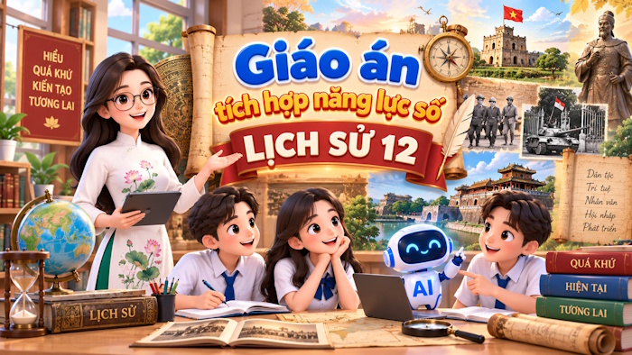 Giáo án Lịch sử lớp 12 tích hợp NLS