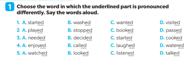 Giải SBT Tiếng Anh 7 Global Success Unit 3 Pronunciation minh họa 1