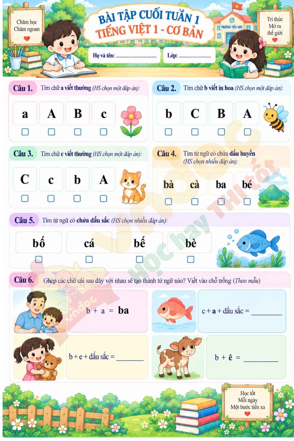 xemthu info phieu bai tap cuoi tuan tieng viet lop 1 tuan 1 co ban*15415