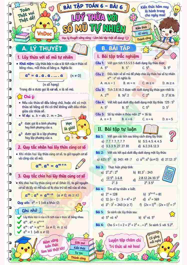 Bai tap toan 6 bai 6 luy thua voi so mu tu nhien logo_11zon*15998