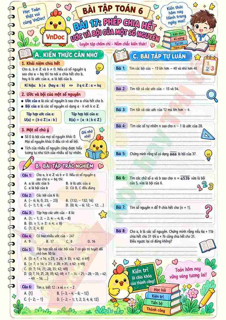 Bai tap toan 6 bai 17 Phep chia het Uoc va boi cua mot so nguyen logo_11zon*17373