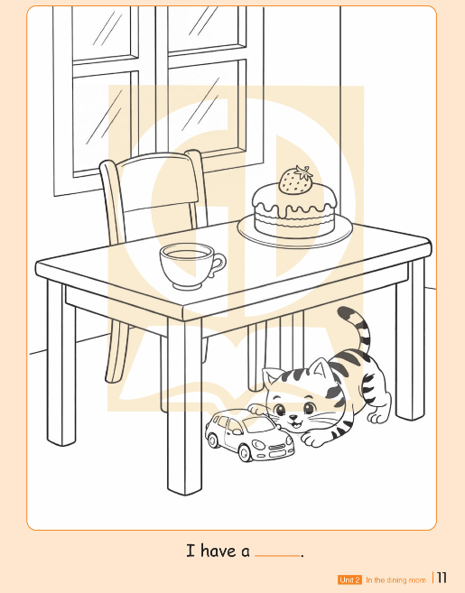 Giải SBT Tiếng Anh lớp 1 Unit 2 In the dining room