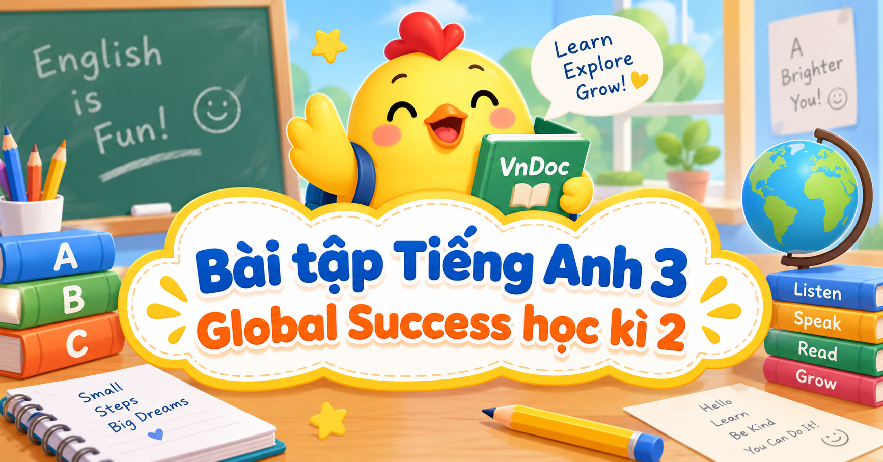 Bài tập Tiếng Anh 3 Global Success học kì 2