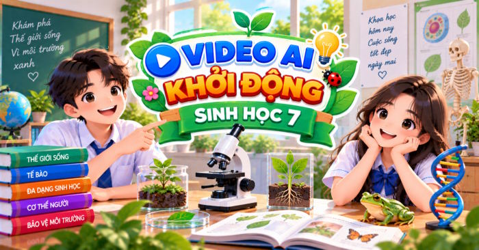 Video AI khởi động Sinh học 7 