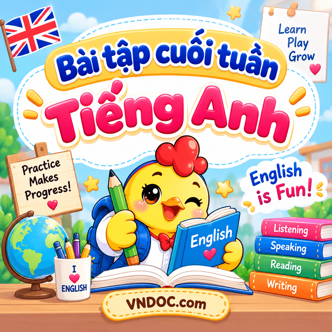 Bài tập cuối tuần Tiếng Anh lớp 2 Global Success Tuần 1