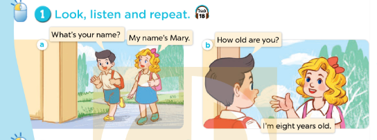 Tiếng Anh lớp 3 Unit 2 Lesson 2 Our names minh họa 1