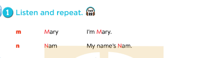 Tiếng Anh lớp 3 Unit 2 Lesson 3 Our names minh họa 1