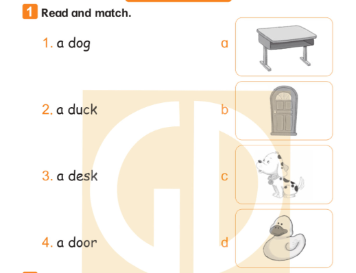 Giải SBT Tiếng Anh lớp 1 Unit 4 In the bedroom minh họa 7