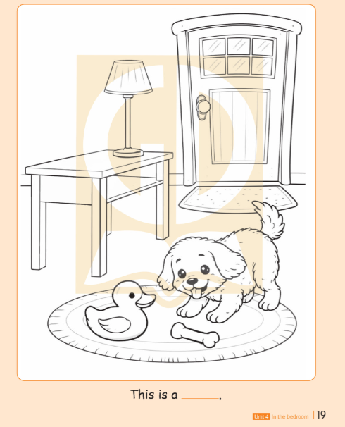 Giải SBT Tiếng Anh lớp 1 Unit 4 In the bedroom minh họa 9